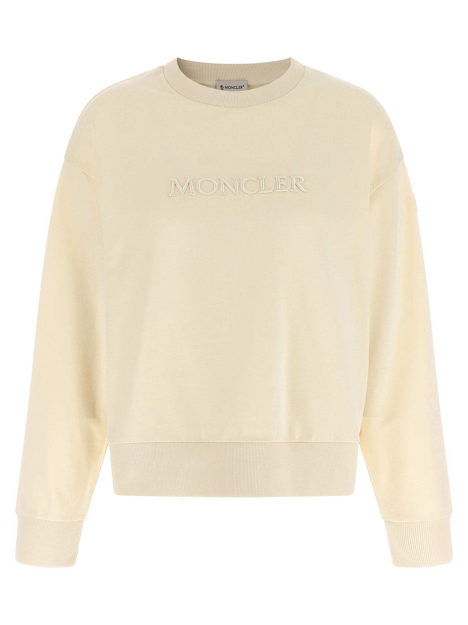 MONCLER - MONCLER - Logo embroidery sweatshirt - Women’s Sweatshirts