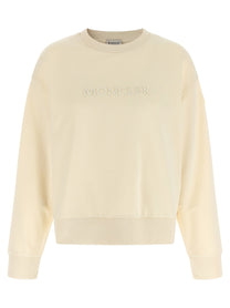 MONCLER - MONCLER - Logo embroidery sweatshirt - Women’s Sweatshirts