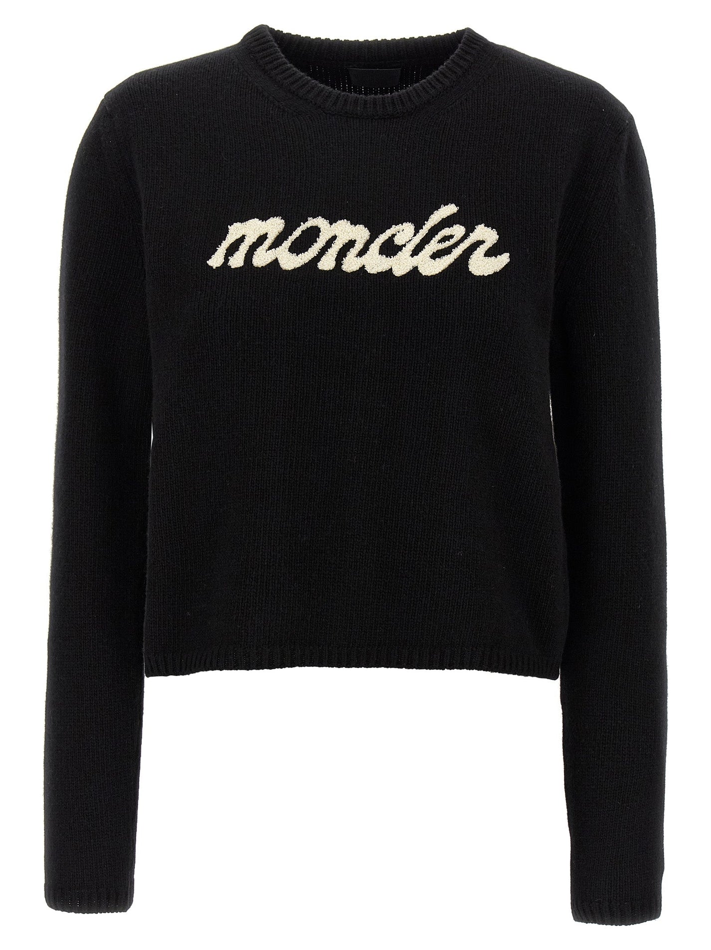 MONCLER - MONCLER - Chenille logo sweater - Women’s Knitwear
