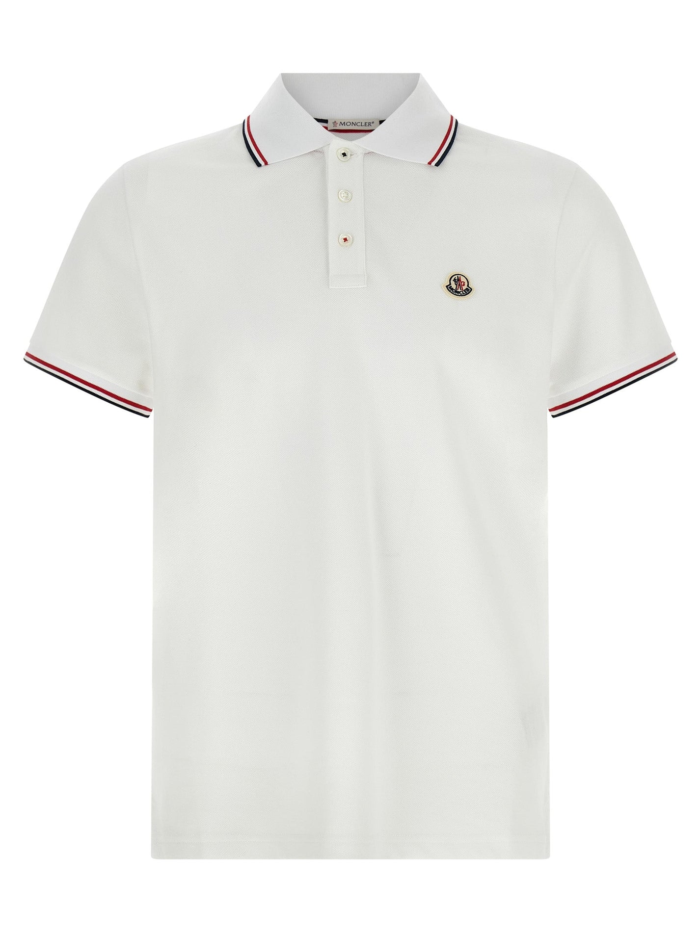 MONCLER - MONCLER - Piqué cotton polo shirt - Men’s Tops