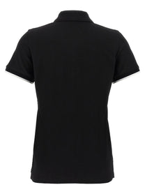 MONCLER - MONCLER - Logo patch polo shirt - Women’s Tops