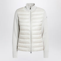 Moncler - Moncler White padded zip-up cardigan - Topwear