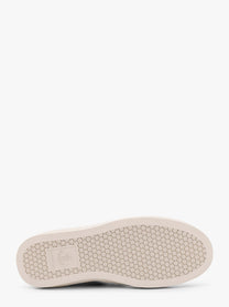 Moncler - Moncler Monaco2 Leather Sneakers With Logo Print - Women’s Shoes