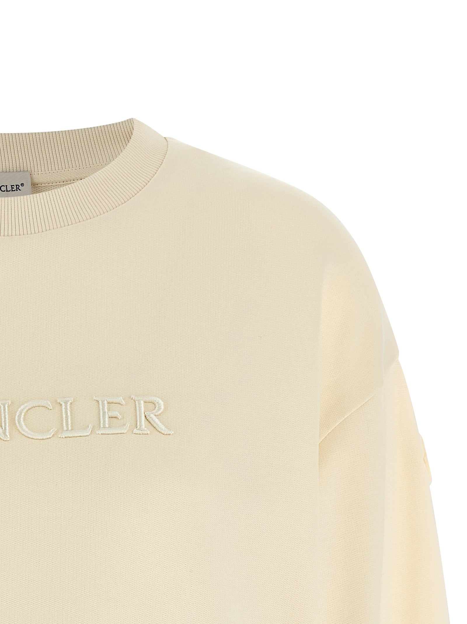 MONCLER - MONCLER - Logo embroidery sweatshirt - Women’s Sweatshirts