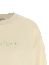 MONCLER - MONCLER - Logo embroidery sweatshirt - Women’s Sweatshirts