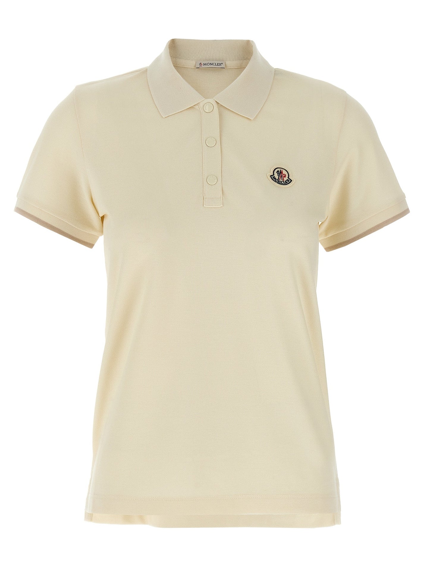 MONCLER - MONCLER - Logo patch polo shirt - Women’s Tops