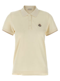 MONCLER - MONCLER - Logo patch polo shirt - Women’s Tops