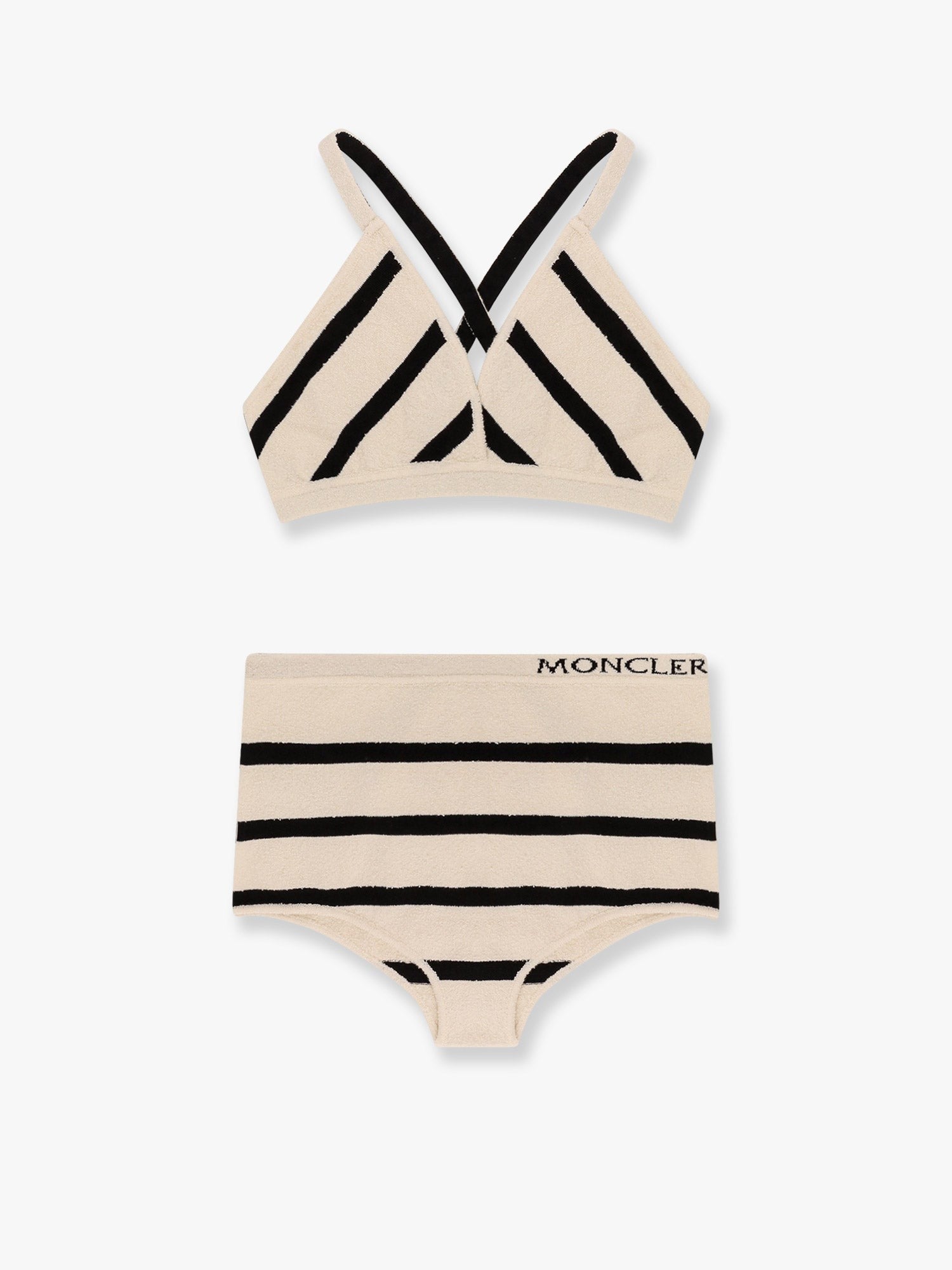 Moncler - Moncler Top And Culotte Striped Cotton Blend Set - Women’s Tops