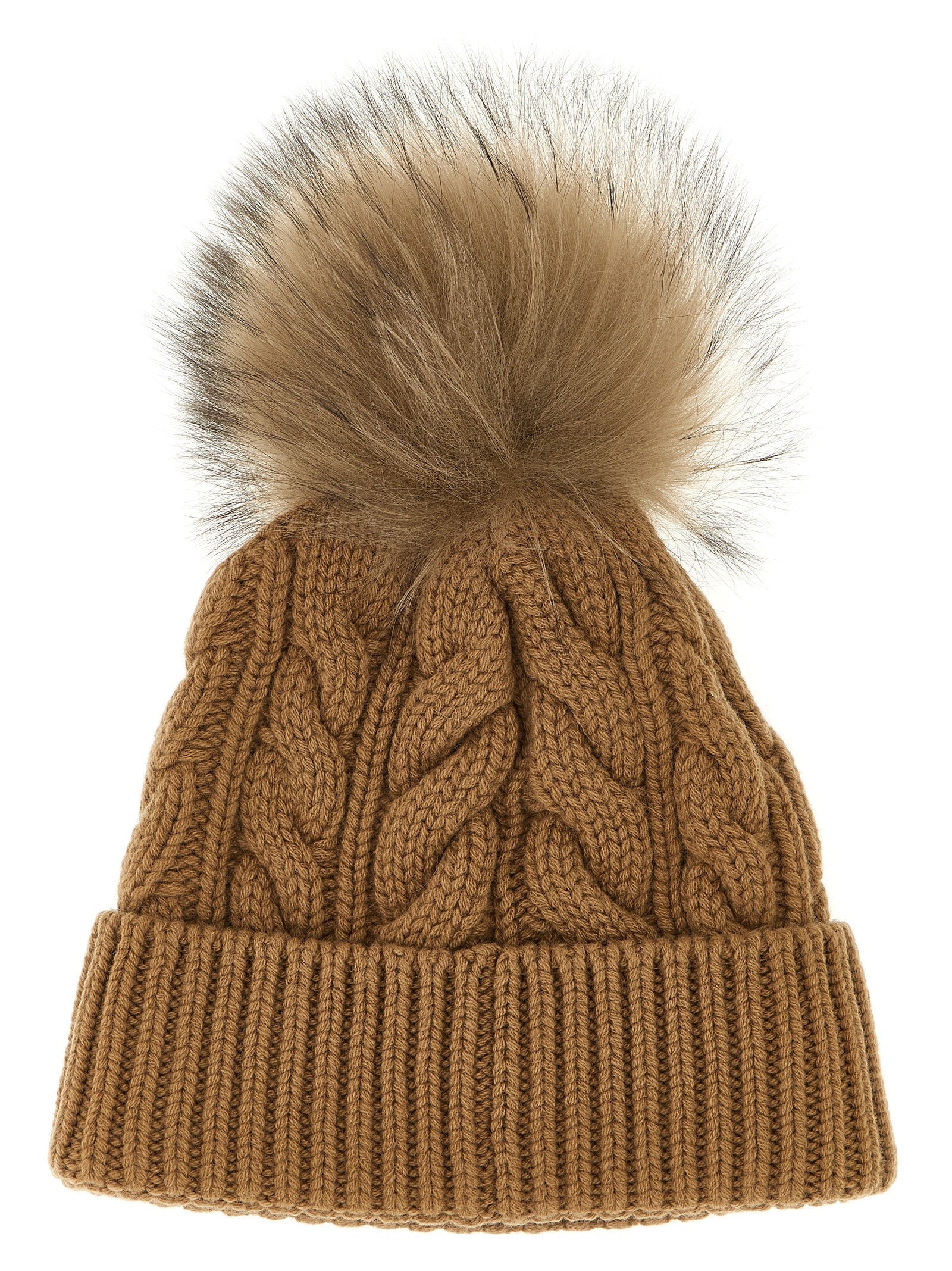 MONCLER GRENOBLE - MONCLER GRENOBLE - Pompon braided cap - Women’s Accessories