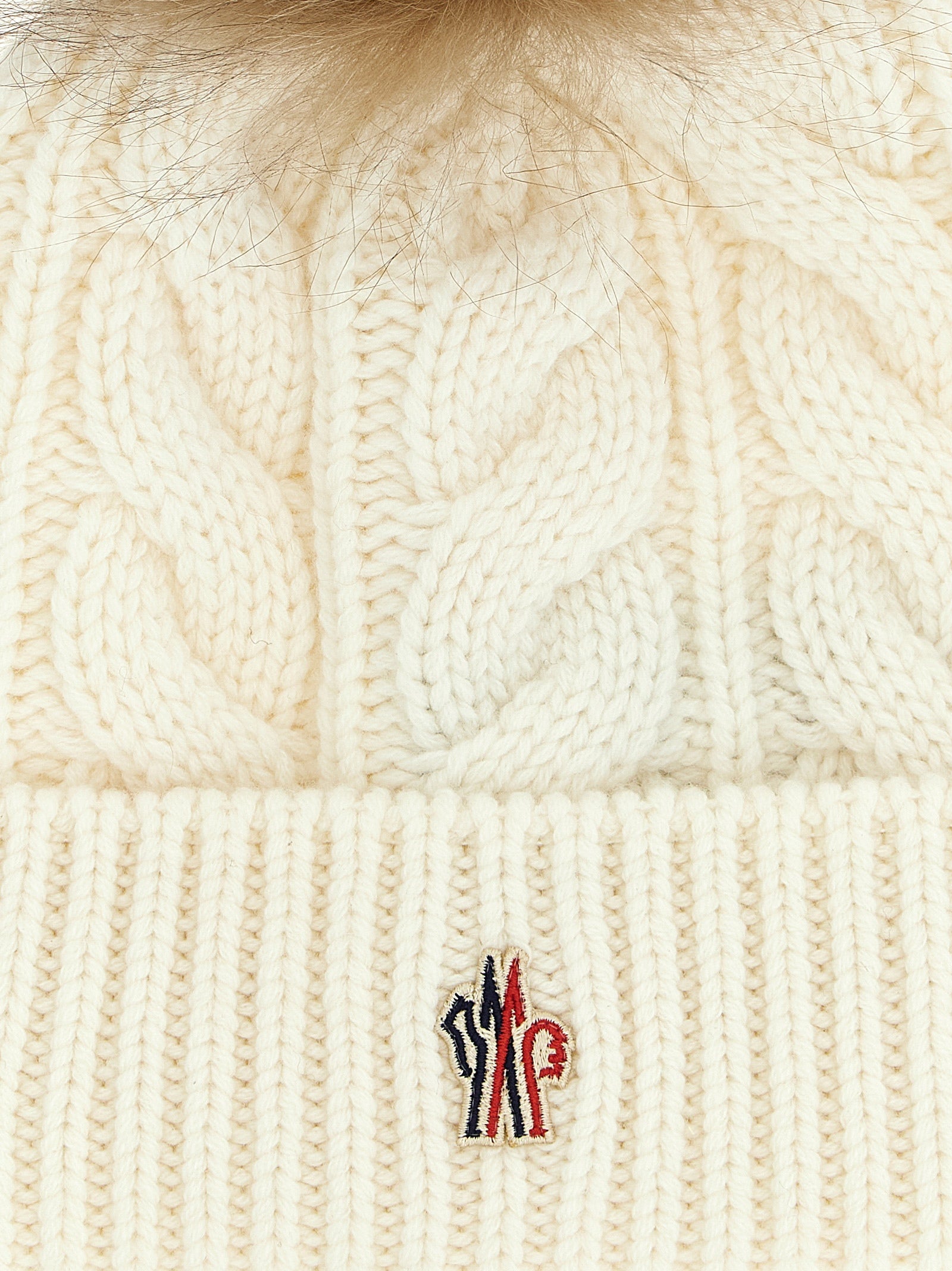MONCLER GRENOBLE - MONCLER GRENOBLE - Pompon braided cap - Women’s Accessories