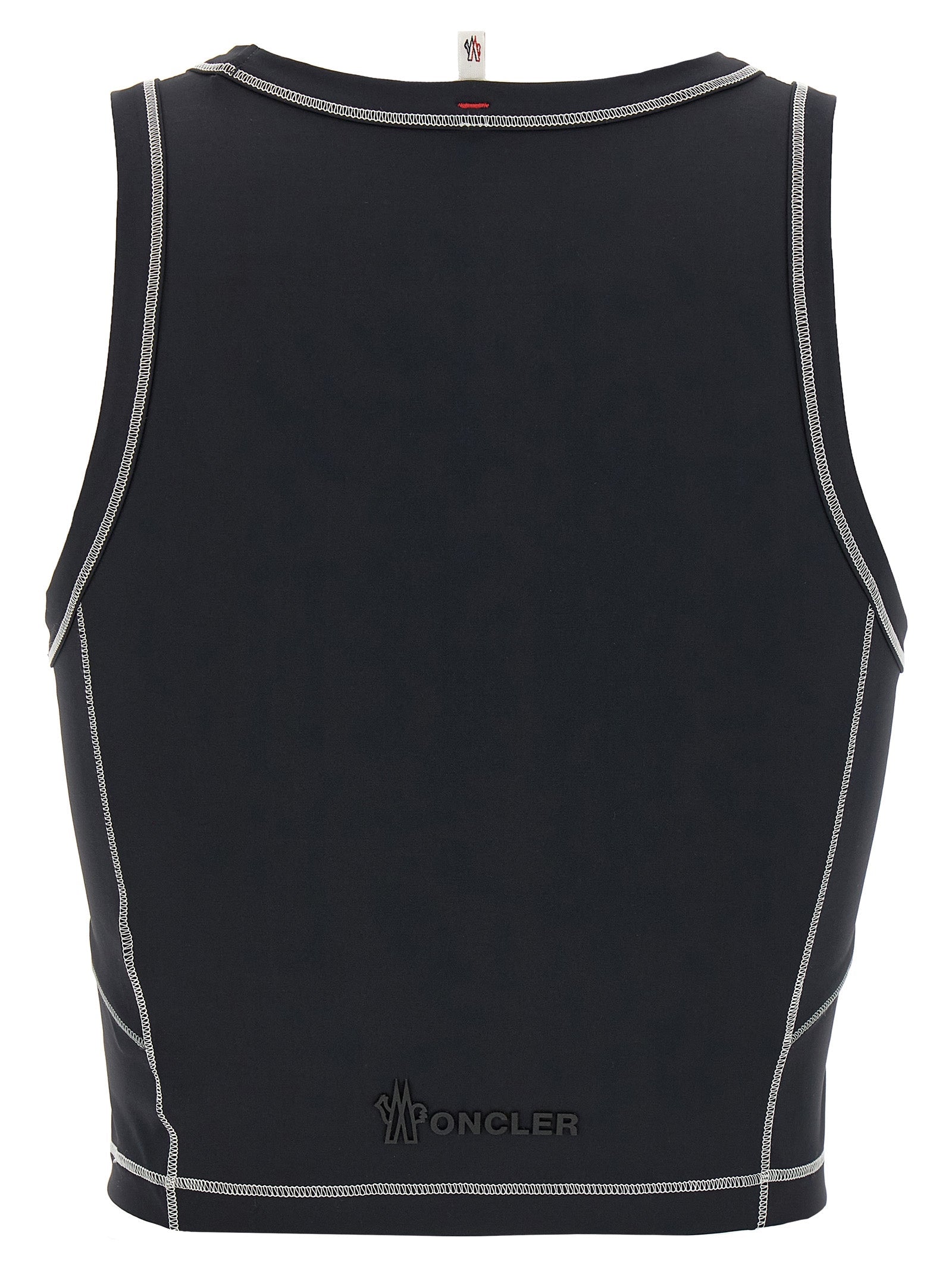 MONCLER GRENOBLE - MONCLER GRENOBLE - Logo patch sporty top - Women’s Tops