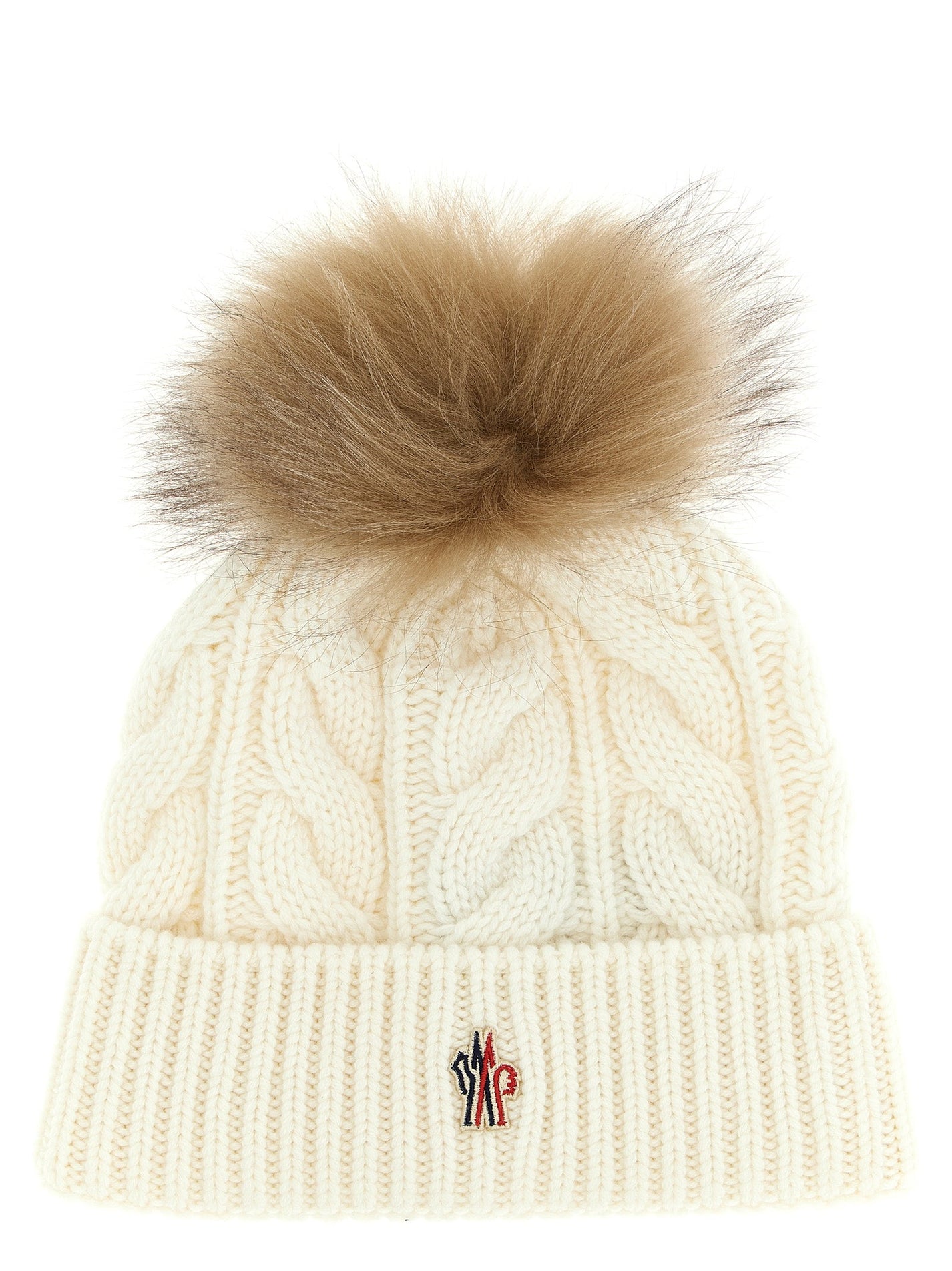 MONCLER GRENOBLE - MONCLER GRENOBLE - Pompon braided cap - Women’s Accessories