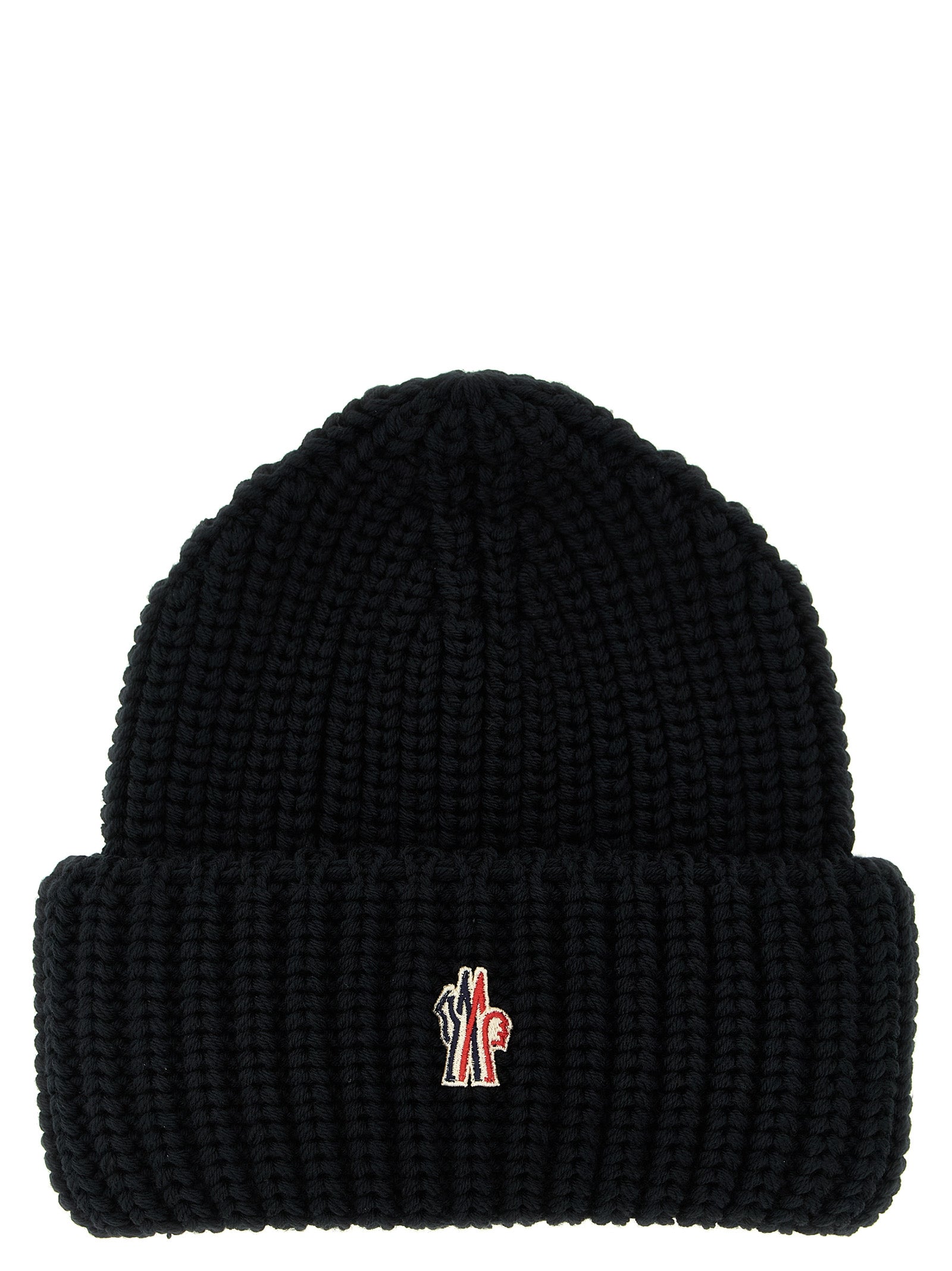MONCLER GRENOBLE - MONCLER GRENOBLE - Logo patch beanie - Men’s Accessories