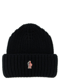 MONCLER GRENOBLE - MONCLER GRENOBLE - Logo patch beanie - Men’s Accessories