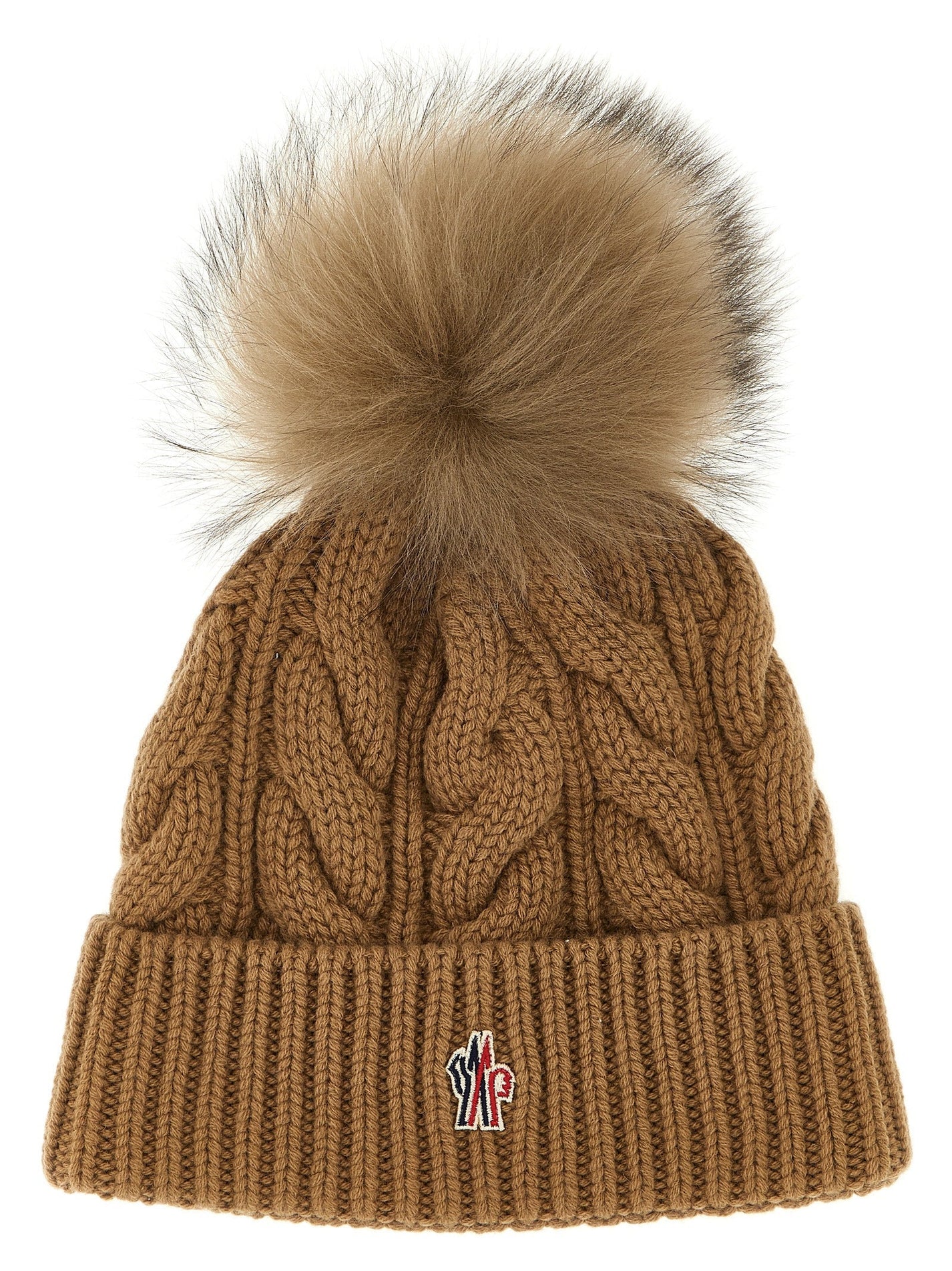 MONCLER GRENOBLE - MONCLER GRENOBLE - Pompon braided cap - Women’s Accessories