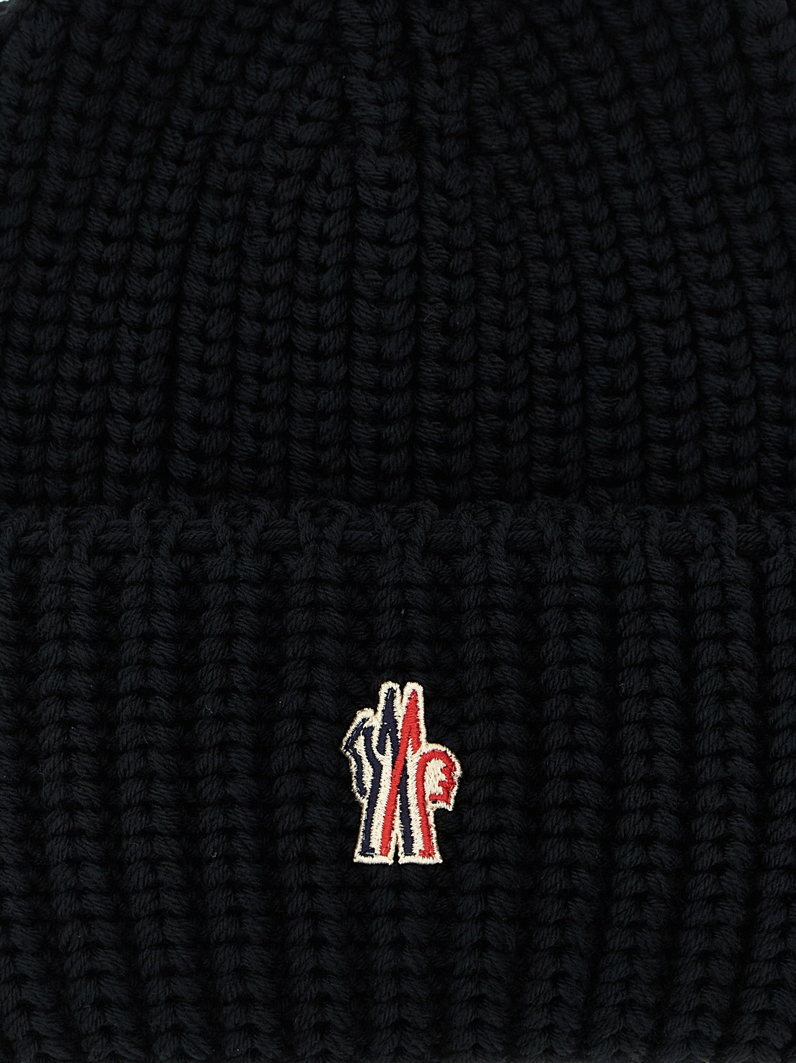 MONCLER GRENOBLE - MONCLER GRENOBLE - Logo patch beanie - Men’s Accessories