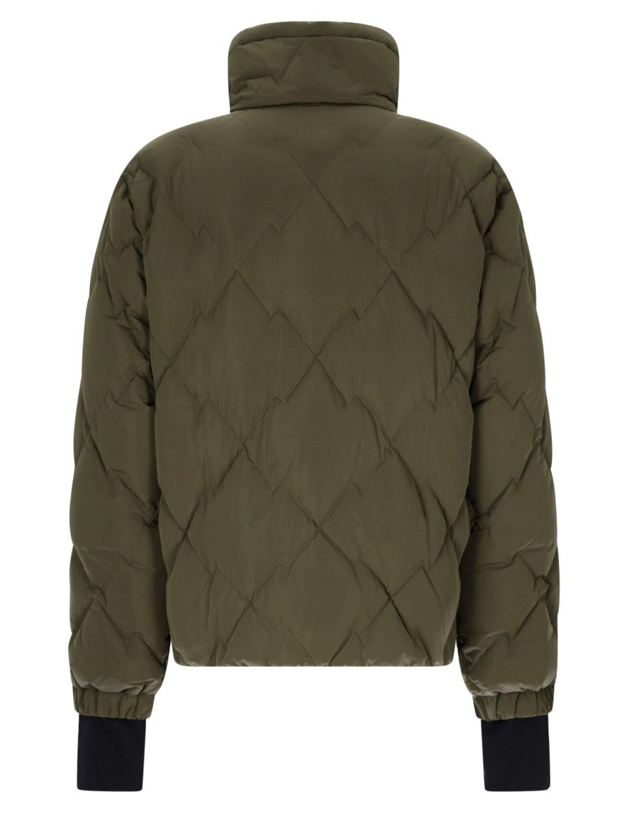 Moncler Grenoble Men's Bomber Bramans Jacket Green, view 2
