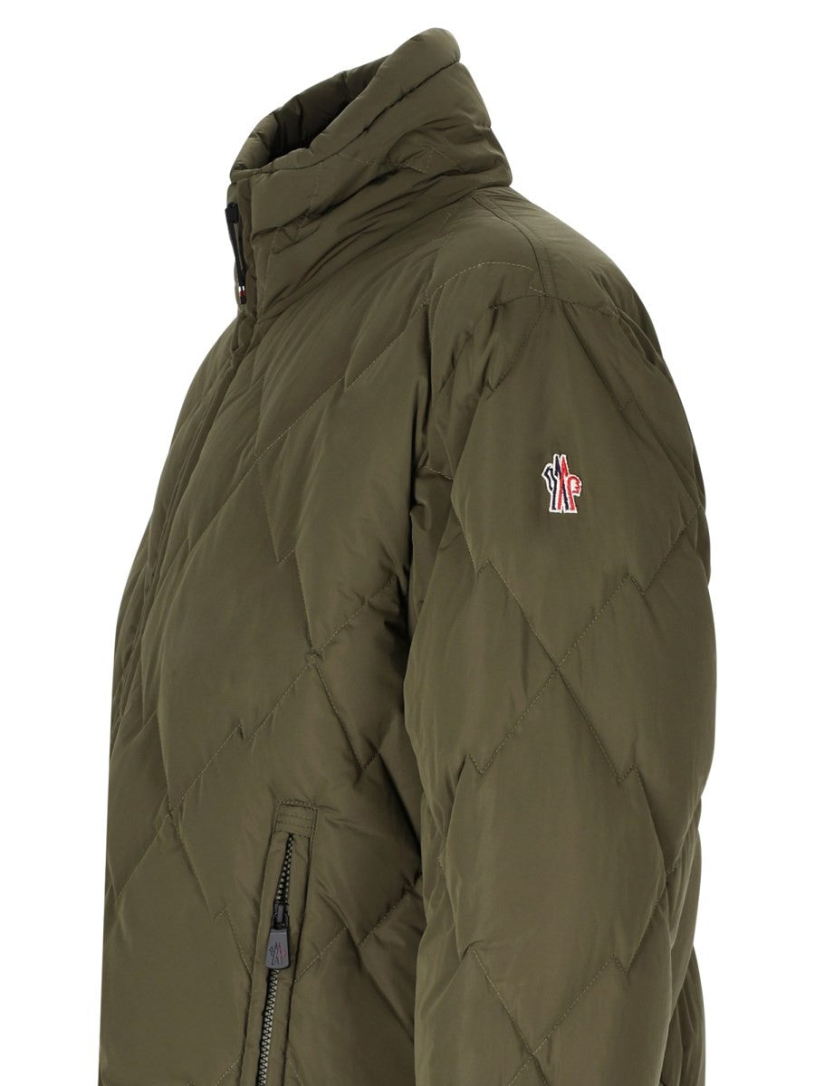 Moncler Grenoble Men's Bomber Bramans Jacket Green, view 3