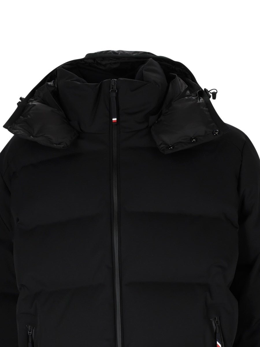 Moncler Grenoble Men's Hooded Sci Montgetech Jacket Black, view 3
