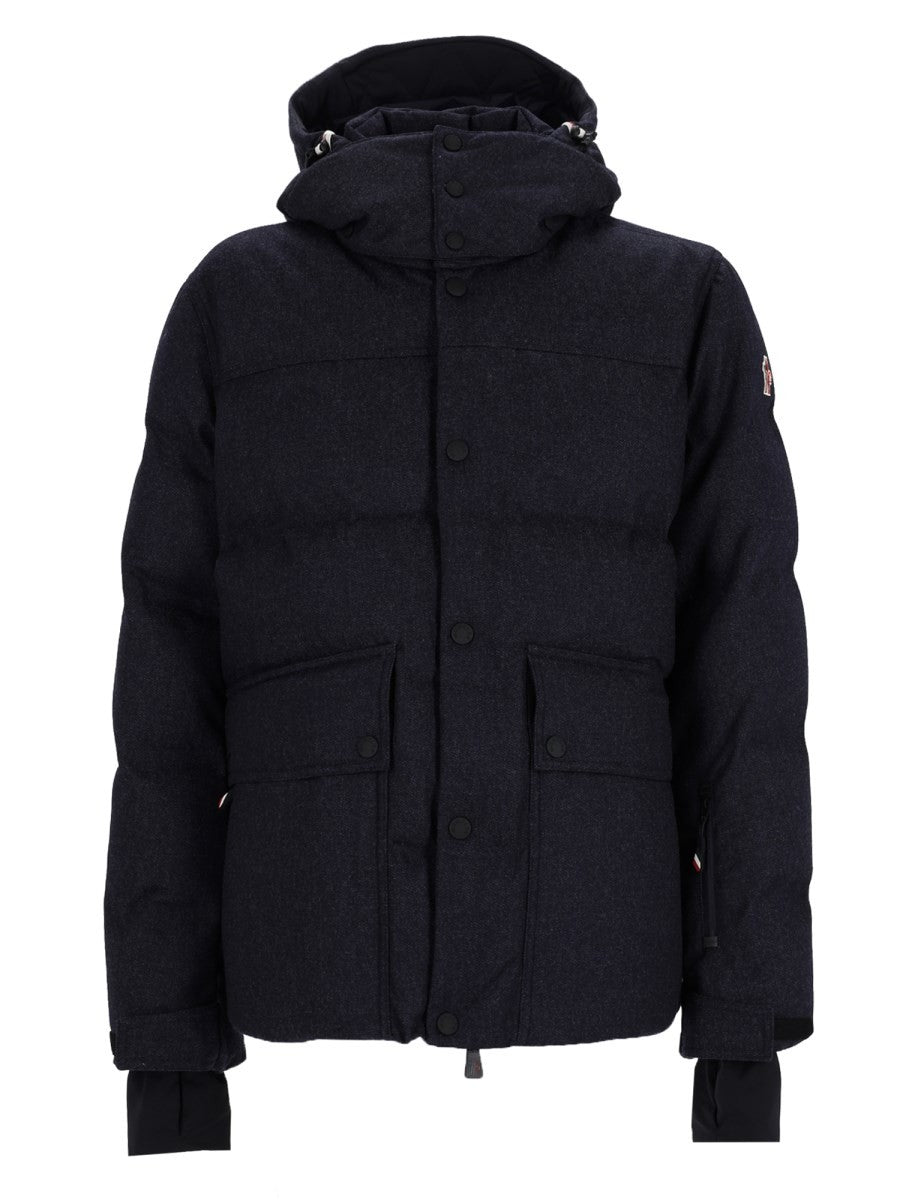 Moncler Grenoble Men's Hooded Sci Padded Servance Jacket Blue