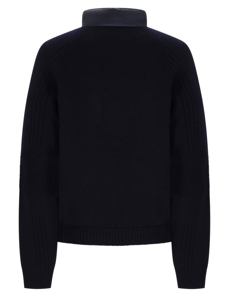Moncler Grenoble Men's Zip Cardigan Padded Blue, view 2