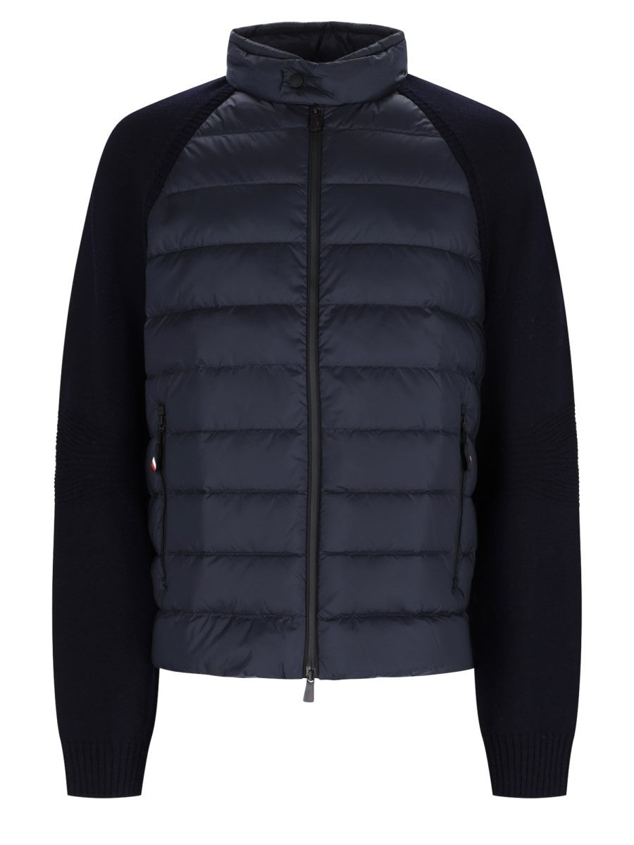Moncler Grenoble Men's Zip Cardigan Padded Blue
