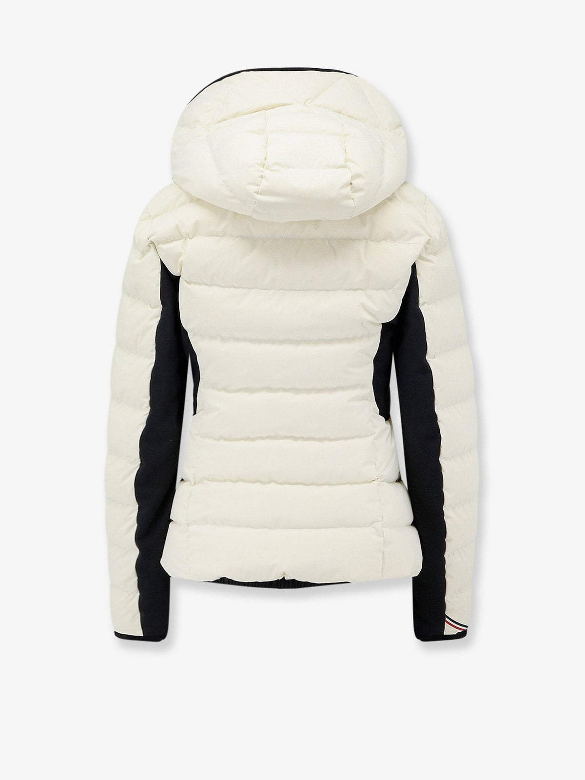 Moncler Grenoble Women's Lamouras Waterproof Hodded Down Jacket White, view 2