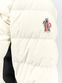 Moncler Grenoble Women's Lamouras Waterproof Hodded Down Jacket White, view 3