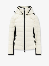 Moncler Grenoble Women's Lamouras Waterproof Hodded Down Jacket White