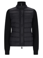 Moncler Grenoble Women's Wool Blend Cardigan Padded Black