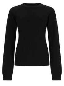 Moncler Grenoble Women's Wool Sweater with Patch Black