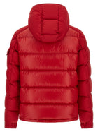 Moncler Men's Maya Recycled Polyester Down Jacket Red, view 3