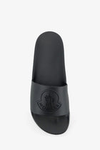 Moncler Men's Basile Rubber Sandals Black, view 5
