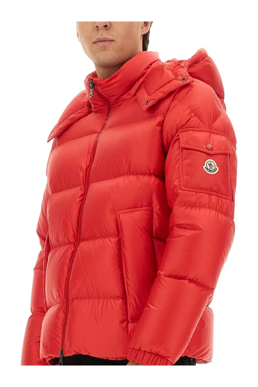 Moncler Men's Down Jacket Couyere Red, view 4