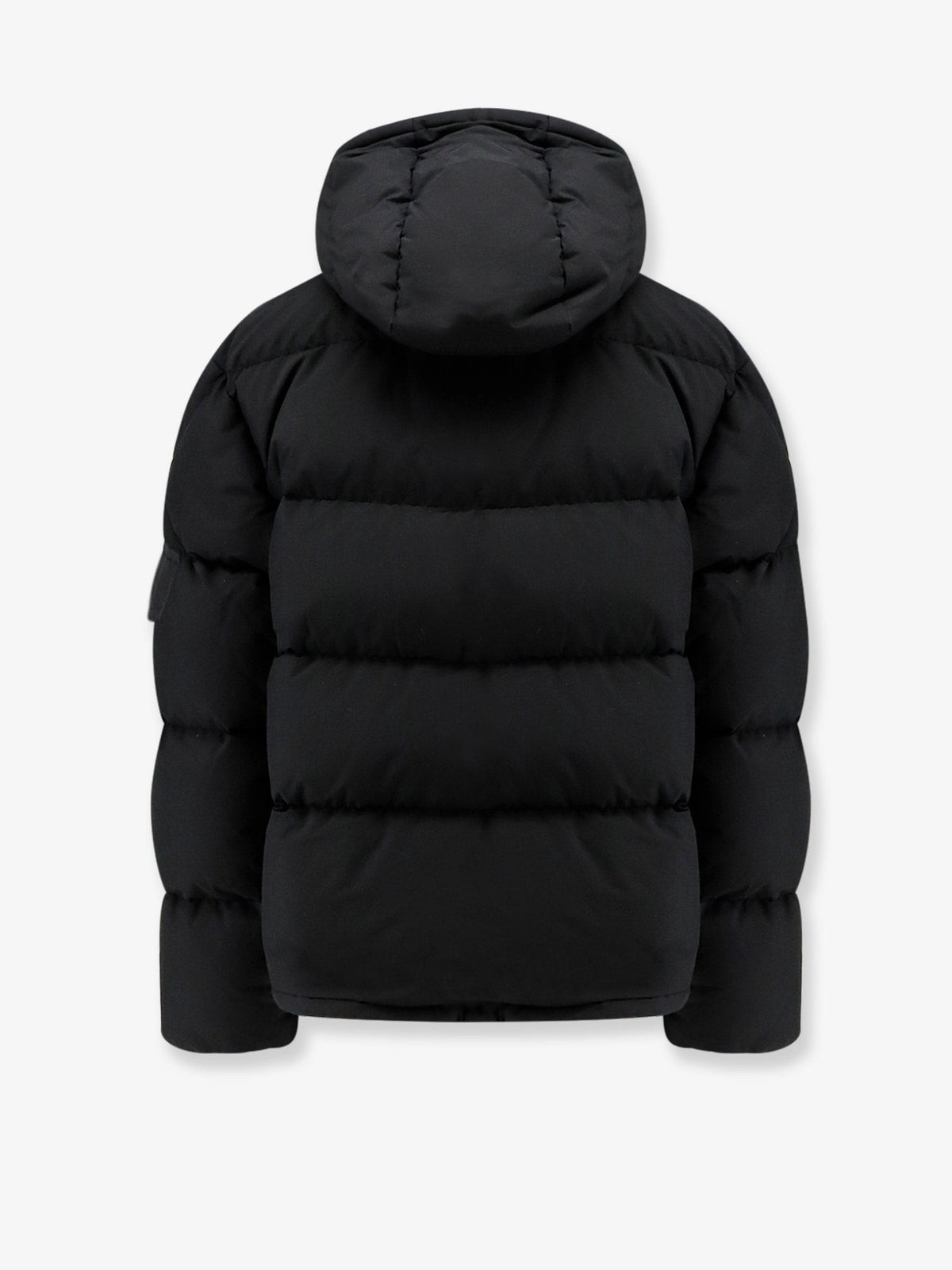 Moncler Men's Himalaya Re Icons Cotton and Nylon Short Down Jacket Black, view 2