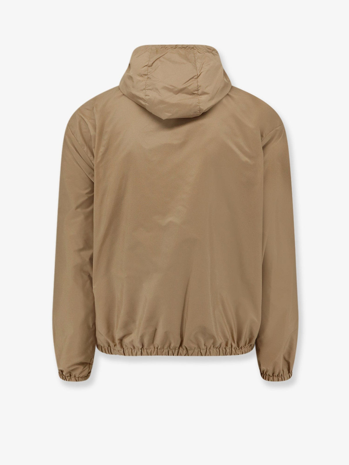 Moncler Men's Nylon Hooded Jacket Beige, view 2