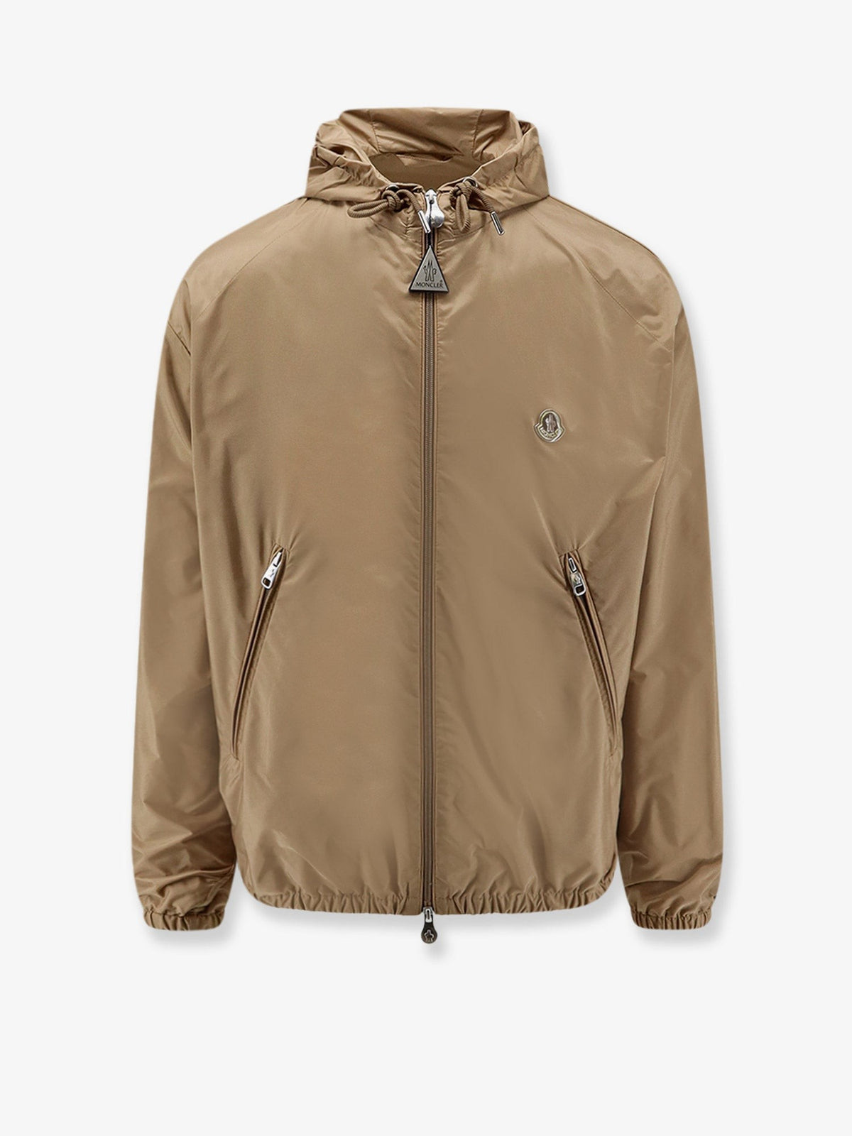 Moncler Men's Nylon Hooded Jacket Beige