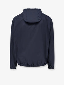 Moncler Men's Nylon Hooded Jacket Blue, view 2