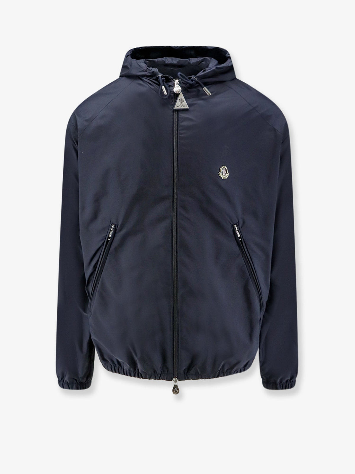 Moncler Men's Nylon Hooded Jacket Blue