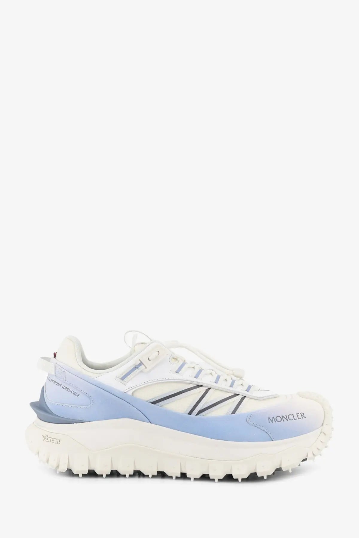 Moncler Men's Trailgrip Sneakers in Technical Fabric and Mesh White