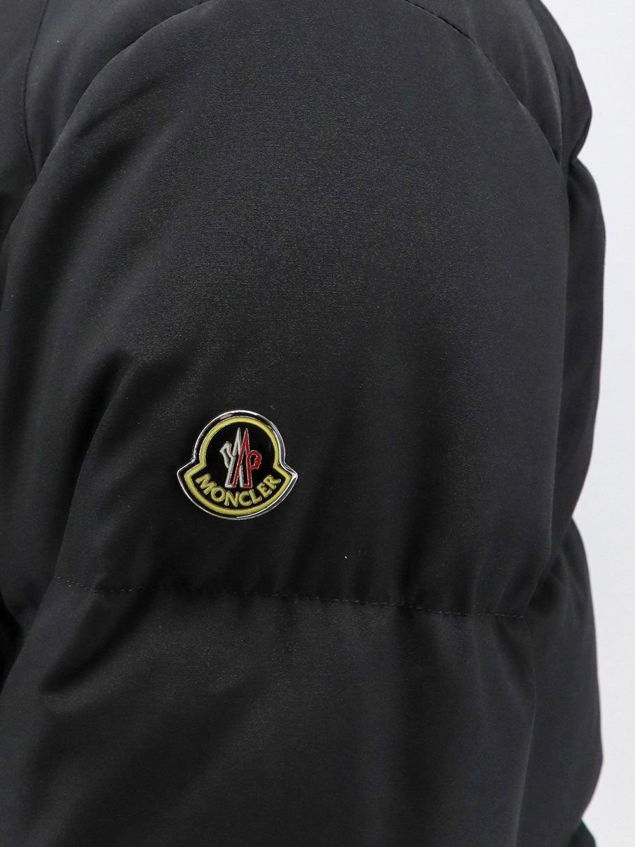 Moncler Men's Verone Nylon and Cotton Down Jacket Black, view 3
