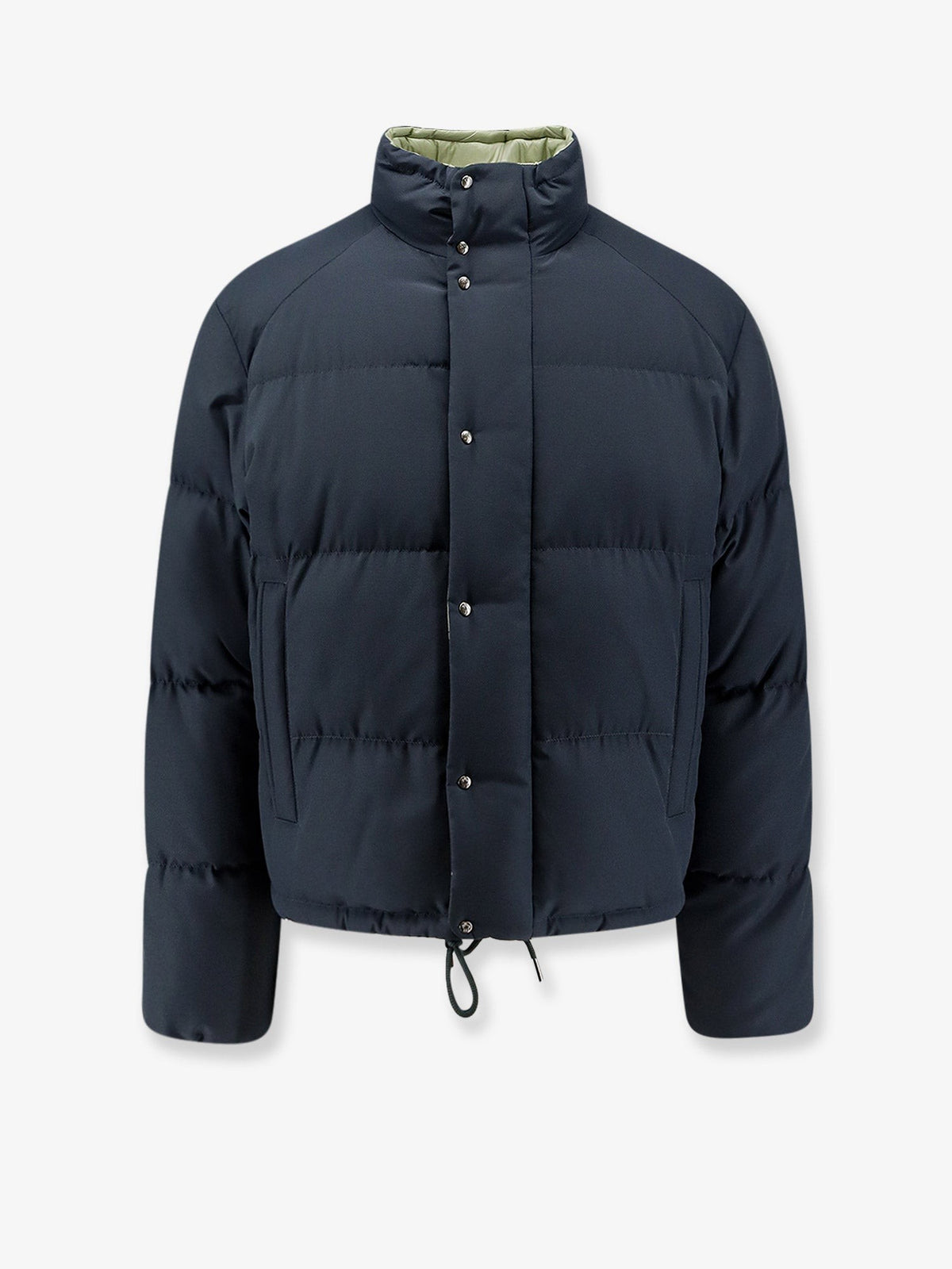 Moncler Men's Verone Nylon and Cotton Down Jacket Grey