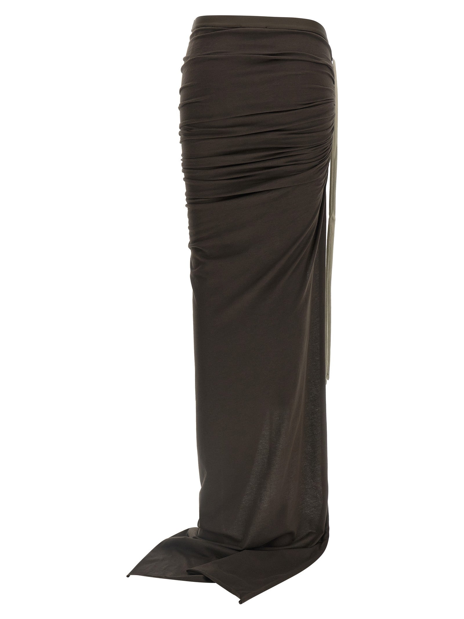 Rick Owens Moncler + Rick Owens Adjustable Skirt Brown