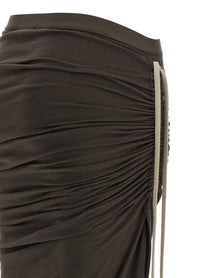 Rick Owens Moncler + Rick Owens Adjustable Skirt Brown