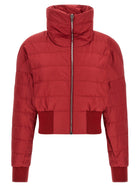 Rick Owens Moncler + Rick Owens Cropped Down Jacket Red