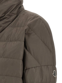 Rick Owens Moncler + Rick Owens Cropped Down Jacket Grey