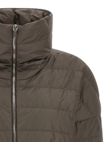 Rick Owens Moncler + Rick Owens Cropped Down Jacket Grey
