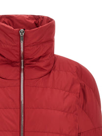 Rick Owens Moncler + Rick Owens Cropped Down Jacket Red