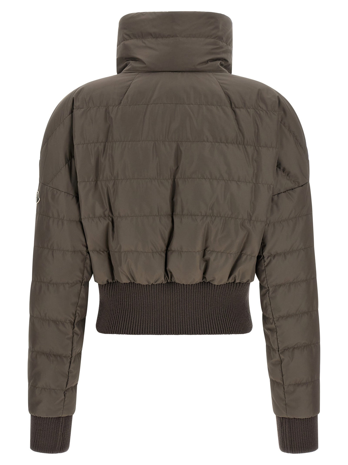 Rick Owens Moncler + Rick Owens Cropped Down Jacket Grey