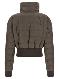 Rick Owens Moncler + Rick Owens Cropped Down Jacket Grey